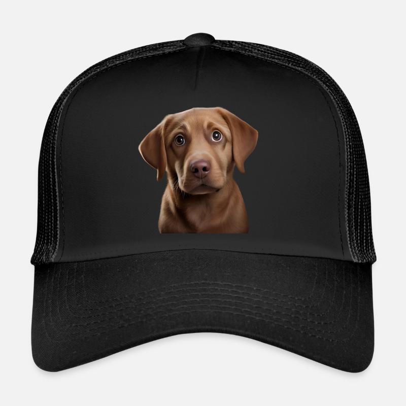 Labrador Retriever, gift idea for Labrador - Trucker Cap - black/black