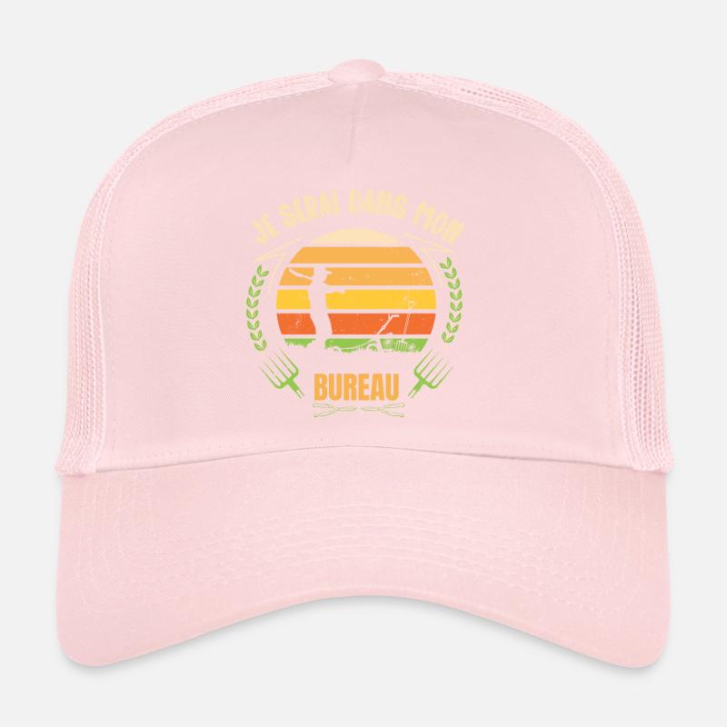 je serai dans mon bureau Casquette trucker 