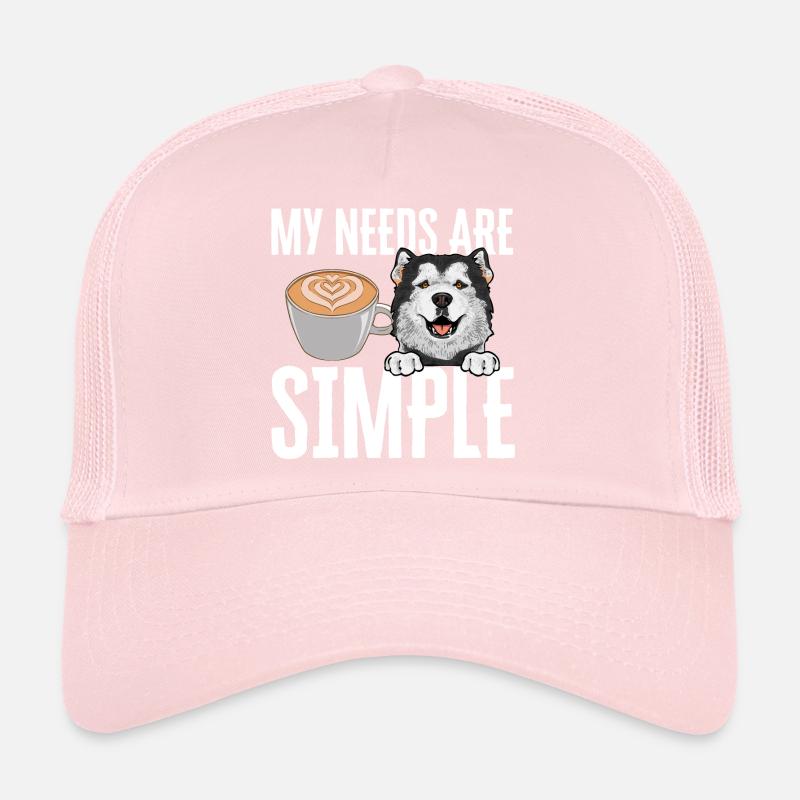 Alaskan Malamute Dog Trucker Cap