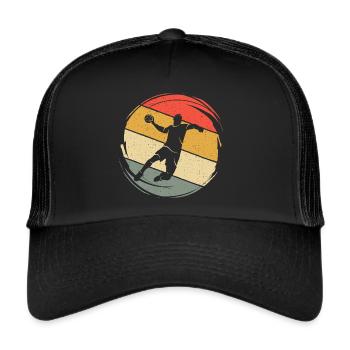 Handball Player Handball Player Handball Player - Trucker Cap - black/black - Front