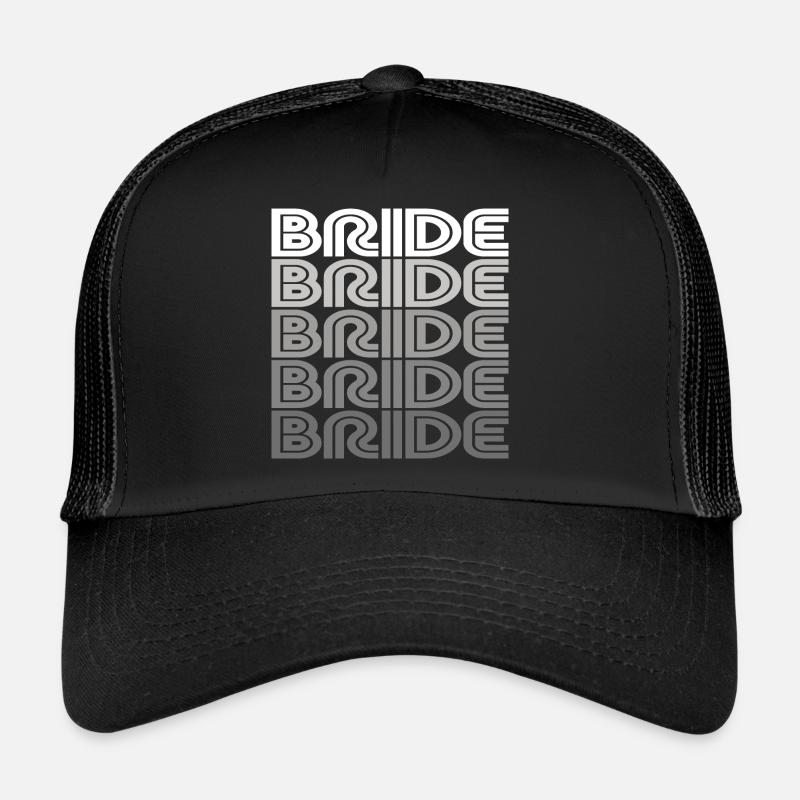 Cool Bride Matching Couple Engagement Wedding Trucker Cap