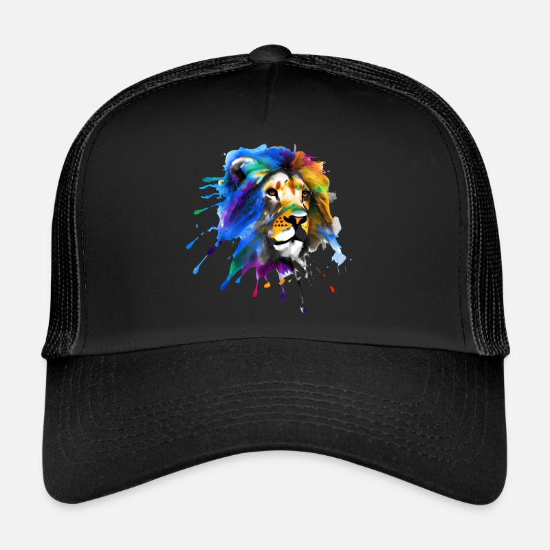 Colorful Lion Trucker Cap