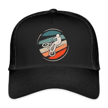 BMX Rider Cyclist Bike BMX Bike - Trucker Cap - black/black - Front