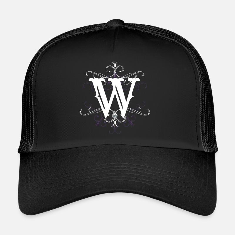 Lettre W (W) Casquette trucker 