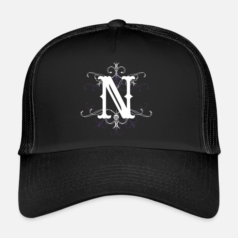 Lettre N (N) Casquette trucker 
