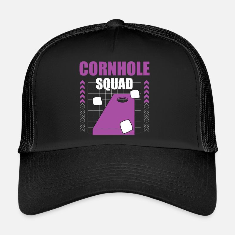 Cornhole Squad Sack Tossing Hobby Sports Fun Trucker Cap