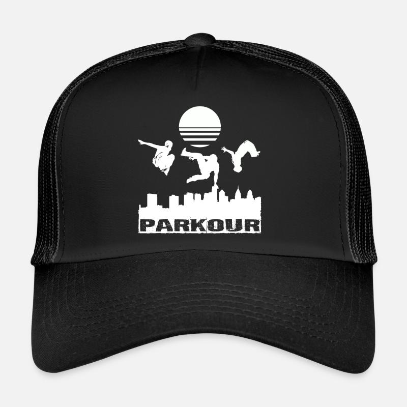 Parkour - Trucker Cap - Schwarz/Schwarz