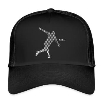 Discgolfer Player Disc Golf Discgolf - Trucker Cap - black/black - Front