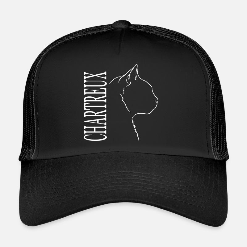 Chartreux Cat Profile Cats Wilsigns Trucker Cap