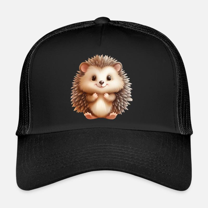 Mignon hérisson assis Casquette trucker 