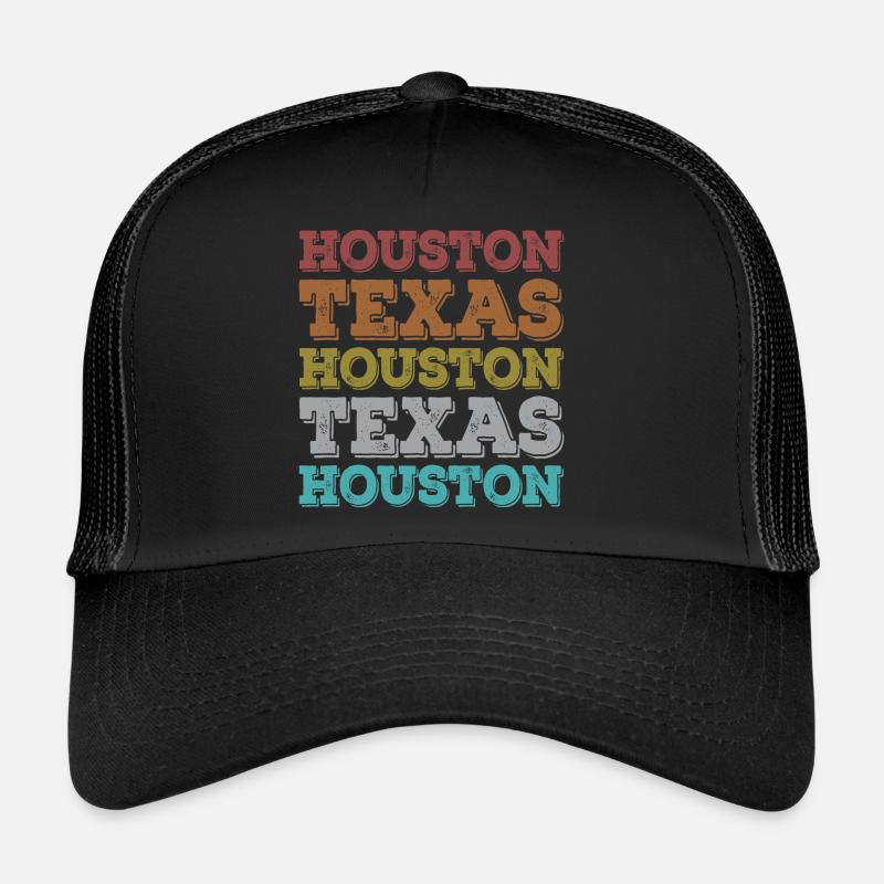 Vintage Texas Houston Trucker Cap