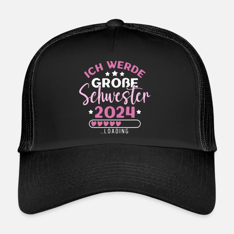 Große Schwester 2024 Mädchen Geschwister Geburt Trucker Cap