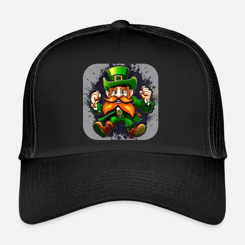 Saint Patrick's Day Irish Leprechaun Leprechaun Gnome Trucker Cap