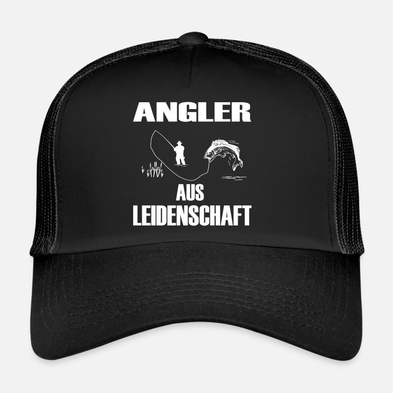 Angeln - Trucker Cap - Schwarz/Schwarz