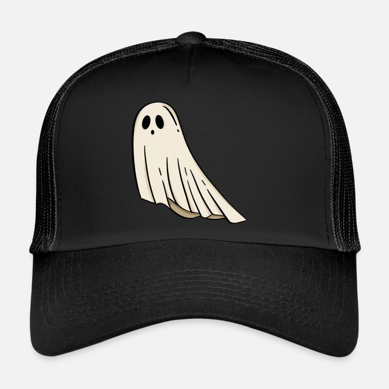 Geist Halloween - Trucker Cap - Schwarz/Schwarz