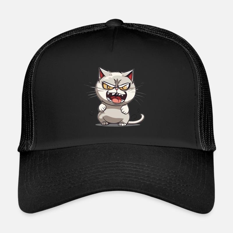 Chat fou Casquette trucker 