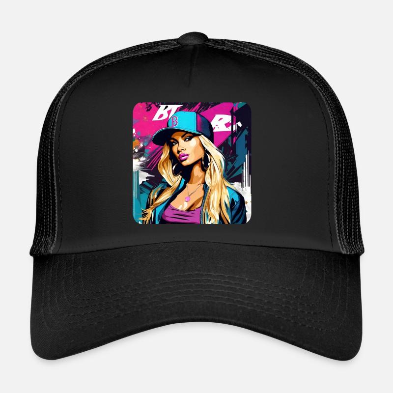 Cooles Graffiti Hip Hop Trucker Cap