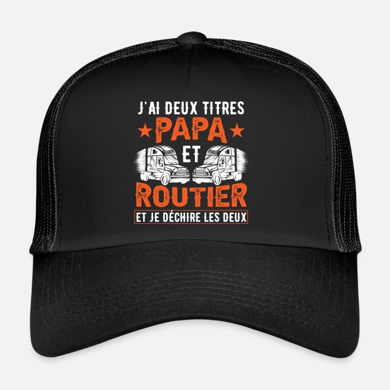 Papa Et Routier Casquette trucker 