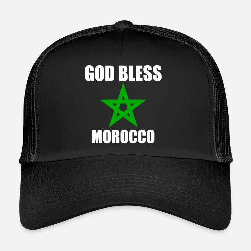 God bless morocco Trucker Cap