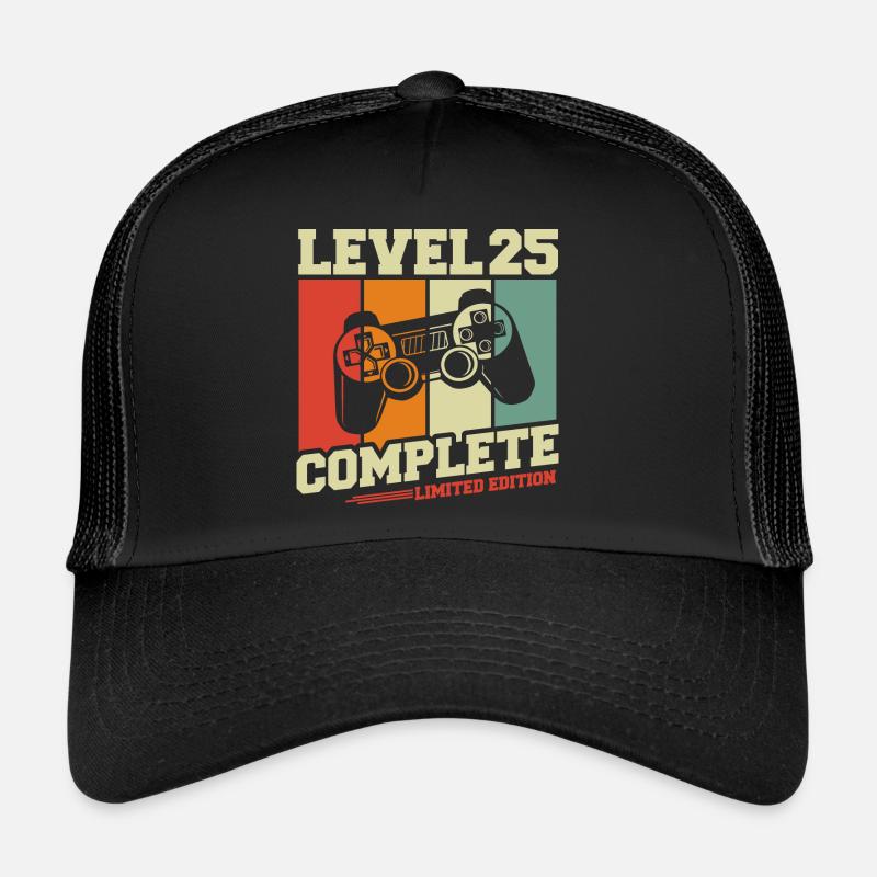 25 Geburtstag Geschenk - Level 25 Complete Trucker Cap