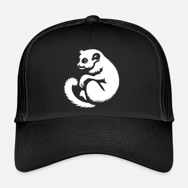 Loris Slowlori Silhouette Mammal Trucker Cap