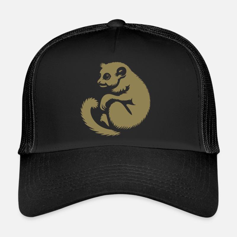 Loris Slowlori Silhouette Mammal Trucker Cap