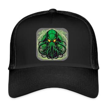 Immortal Cthulhu monster in the universe - Trucker Cap - black/black - Front