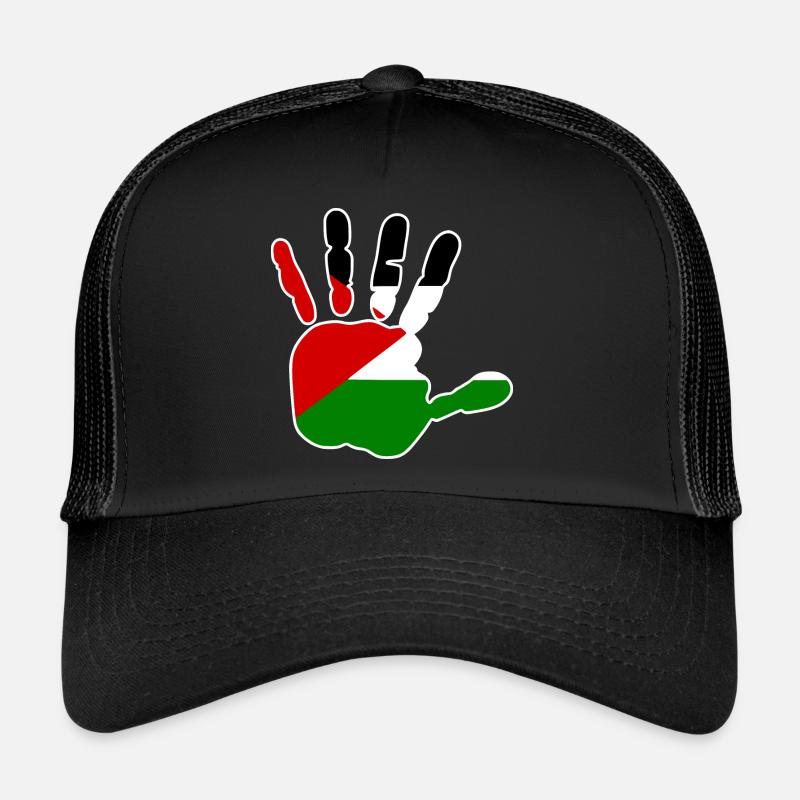 Free palestine - Trucker Cap - Schwarz/Schwarz