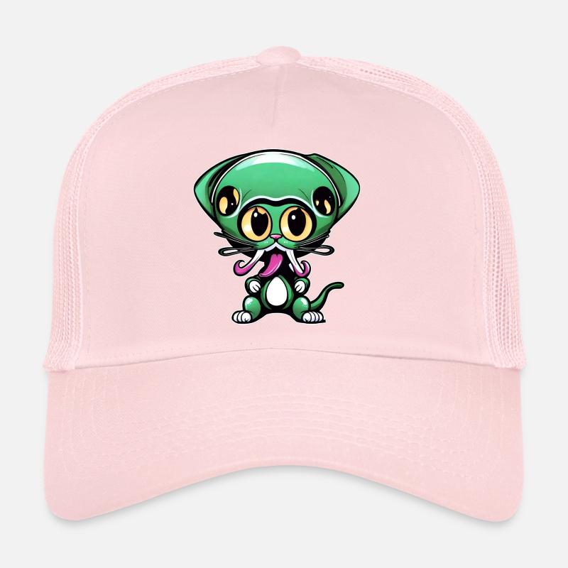 Mignon extraterrestre vert Casquette trucker 