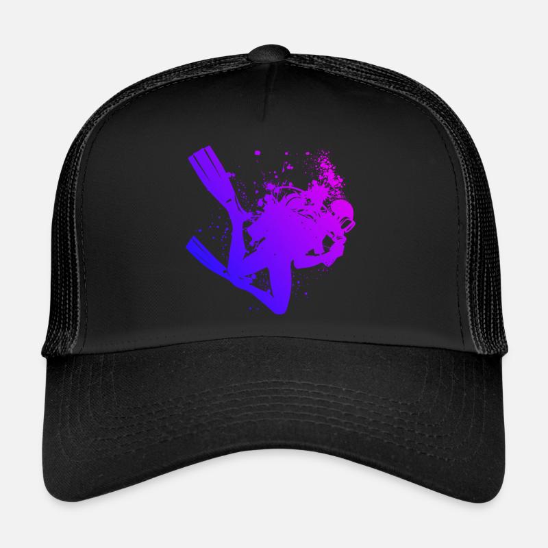 Plongeuse Libre Femmes Scuba Diver Diver Casquette trucker 