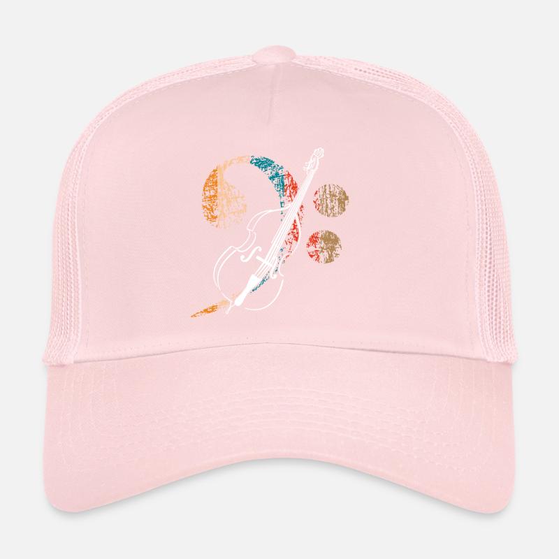 Grande clé de fa avec contrebasse Casquette trucker 