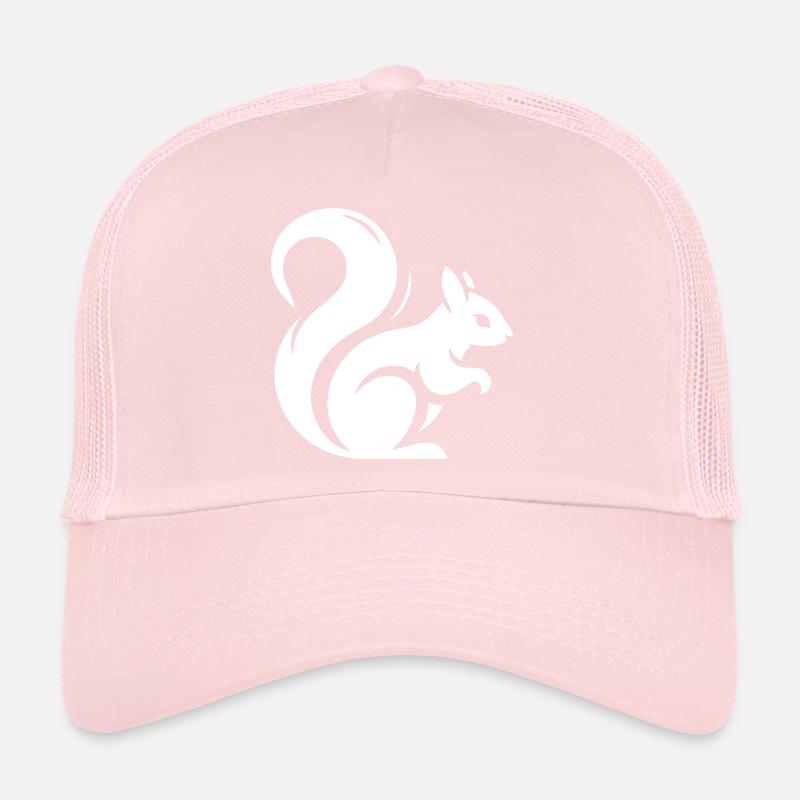 Minimalistische Eichhörnchen-Silhouette Trucker Cap