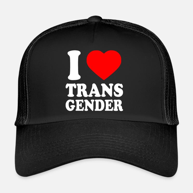 I love transgender trans Trucker Cap