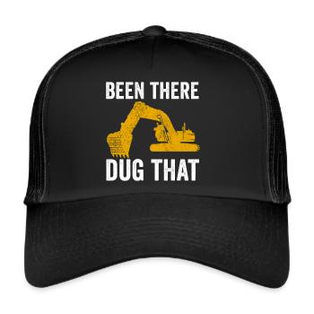 Conducteur d’excavatrice Ouvrier de la construction Excavatrice - Casquette trucker  - noir/noir - Devant