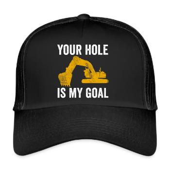 Conducteur d’excavatrice Ouvrier de la construction Excavatrice - Casquette trucker  - noir/noir - Devant