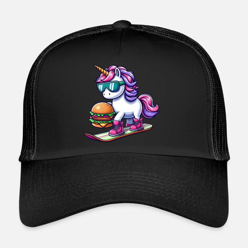Einhorn Snowboard Winterburger Trucker Cap
