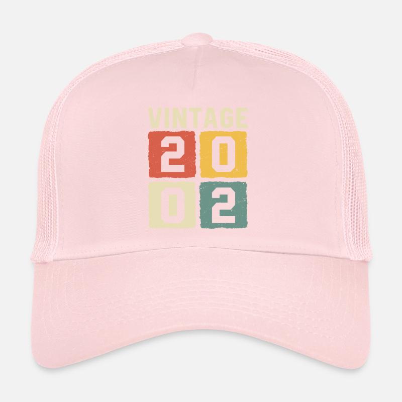 Millésime 2002 Né en 2002 Casquette trucker 
