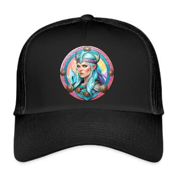 Proud Vikings in Germania Shieldmaiden - Trucker Cap - black/black - Front