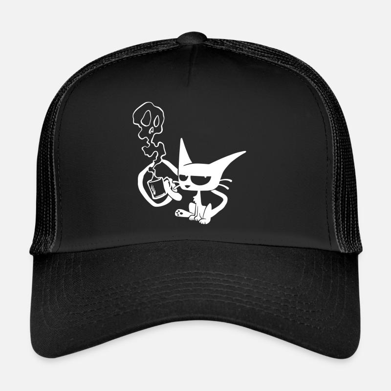 Coffee Cat Trucker Cap