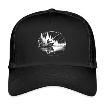 Les pêcheurs dans la nature - Casquette trucker  - noir/noir - Devant