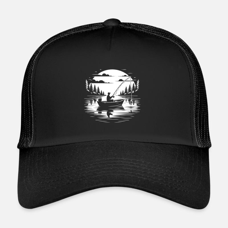 La paix du pêcheur dans la nature Casquette trucker 