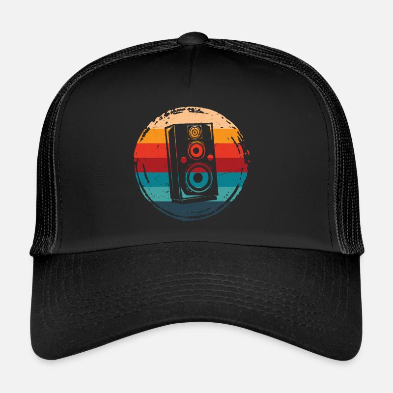 Lautsprecher Retro Grunge Circle Trucker Cap