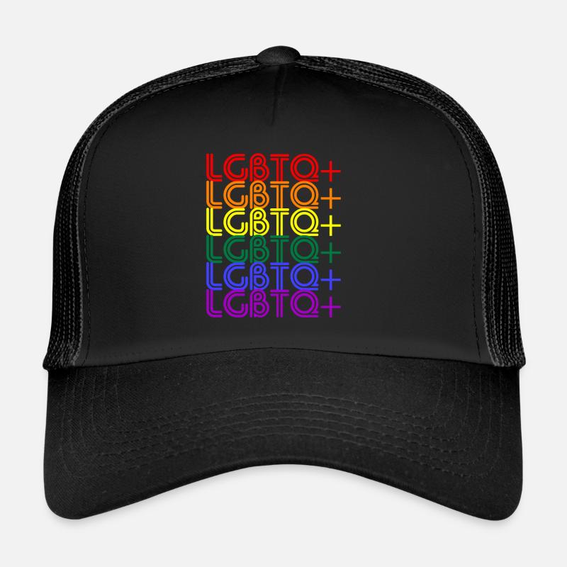 LGBTQ+ - Trucker Cap - Schwarz/Schwarz