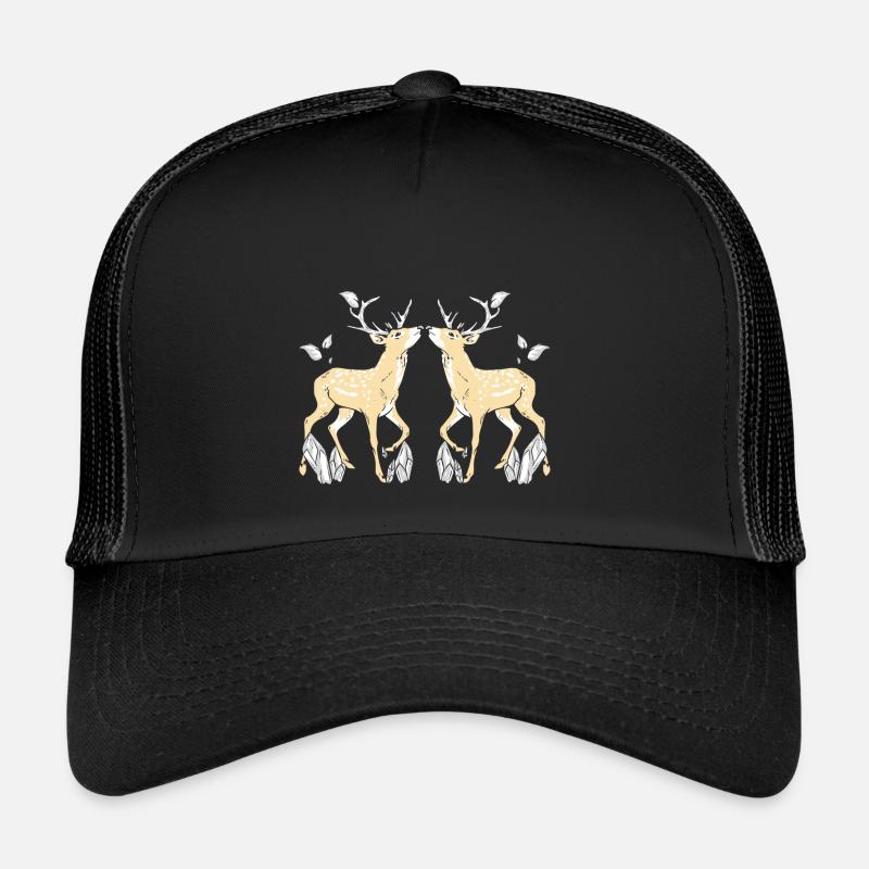 bois, chevreuil, chevreuil, faune, cerf élaphe Casquette trucker 