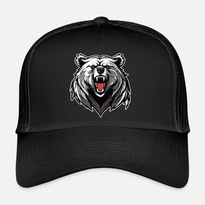 Proud Roaring Bear - Trucker Cap - black/black
