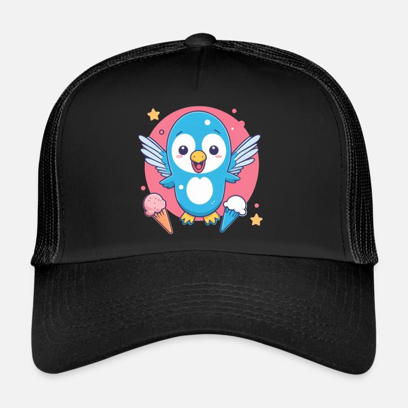 Vogel liebt Eis Trucker Cap