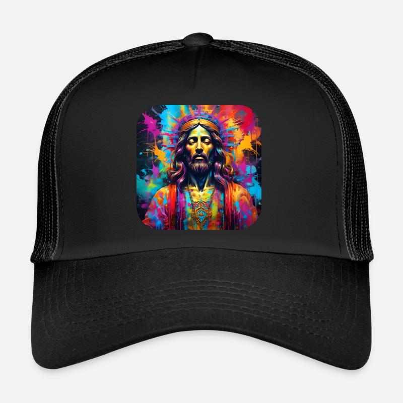 Jésus en style graffiti Casquette trucker 