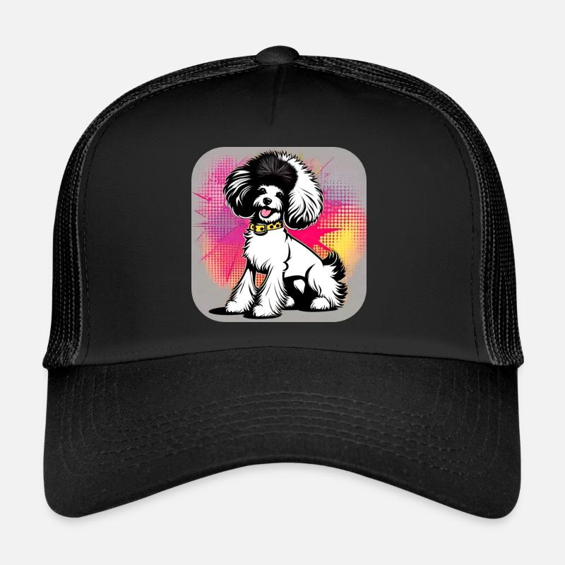 Caniche punk mignon Casquette trucker 