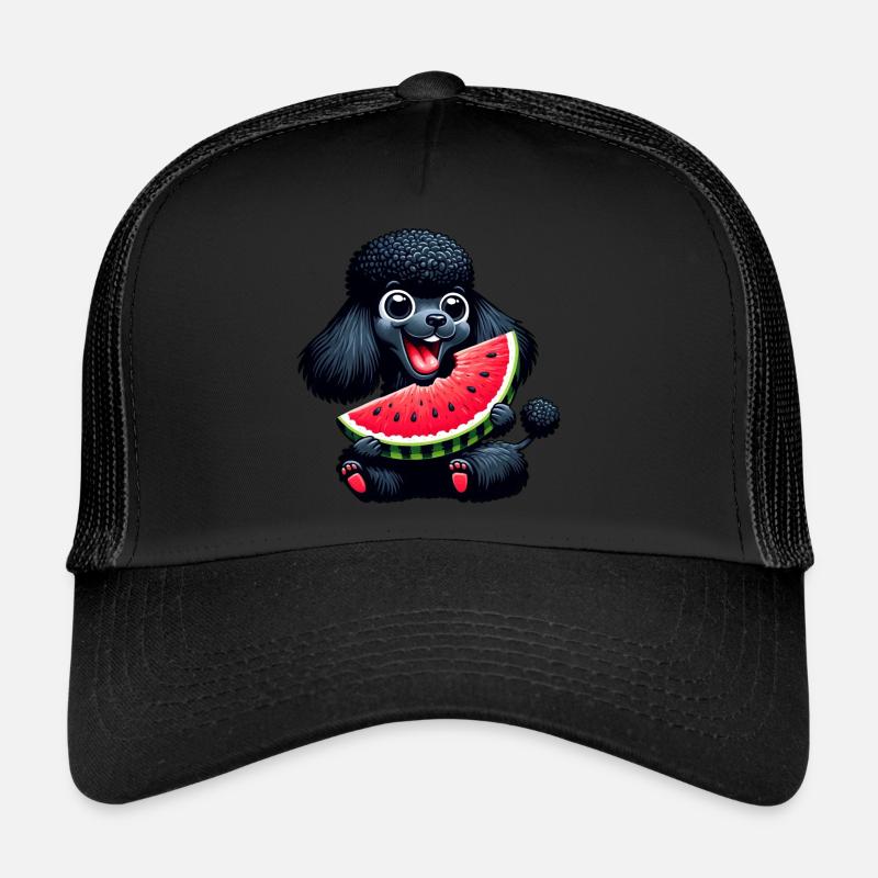Pudel mit Wassermelone Sommerdesign Trucker Cap