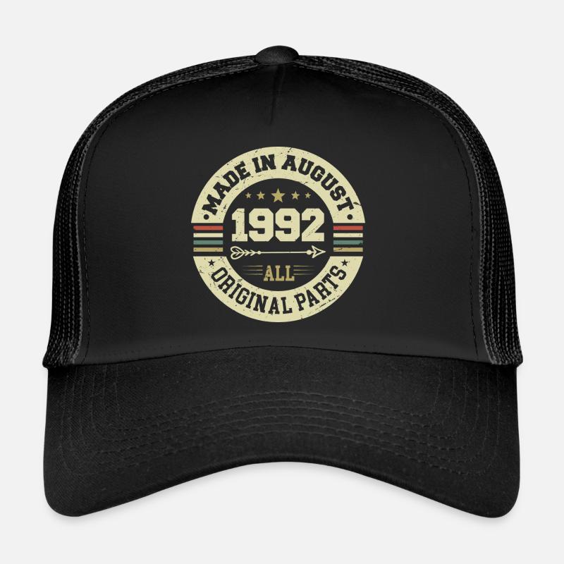 Août 1992 Cadeau d’anniversaire Août 1992 Août Casquette trucker 